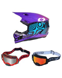 Oneal-MX-Helm-Combo-3SRS-NOVA-lila-mit-TWO-X-Atom-Brille-ON-27-CO-260826-MX-9
