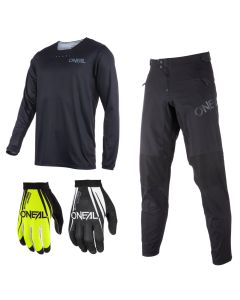 Oneal Trailfinder Combo schwarz FR Plain Jersey MTB Hose