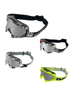 TWO-X Race Crossbrille silber verspiegelt Graphic