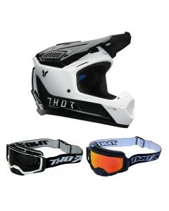 Thor Fleet Crosshelm Combo Storm schwarz weiss