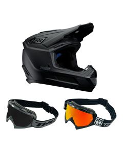 Thor Fleet Kinder Crosshelm Combo schwarz