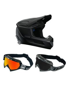Thor-Kinder-MX-Helm-Combo-FLEET-BLACKOUT-schwarz-matt-mit-TWO-X-Race-Brille-TH-26-CO-020926-MX-4
