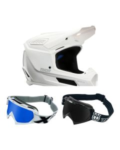 Thor-Kinder-MX-Helm-Combo-FLEET-WHITEOUT-weiss-mit-TWO-X-Race-Brille-TH-26-CO-020926-MX-19