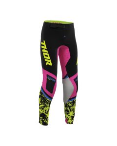 Thor Motocross Hose Kids Sportmode Punk'd pink gelb 22