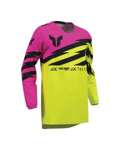Thor Motocross Jersey Kids Launchmode Shockie neon gelb pink XXS
