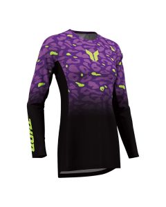 Thor Motocross Jersey Women Launchmode Spotted schwarz lila XS