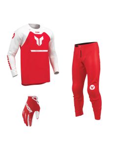 Thor MX Combo Hose Shirt Ridemode Menace rot