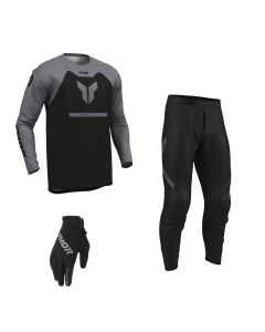Thor MX Combo Hose Shirt Ridemode Menace schwarz
