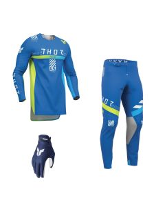 Thor MX Combo Hose Shirt Sportmode Synth blau