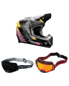 Thor-MX-Helm-Combo-FLEET-CAMBER-schwarz-rot-mit-TWO-X-Atom-Brille-TH-26-CO-020926-MX-8