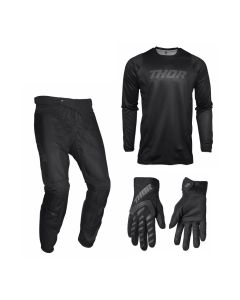 thor-pulse-combo-blackout-22-schwarz-hose-jersey-handschuhe-82971