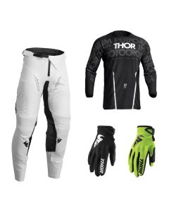 thor-pulse-combo-mono-schwarz-weiss-hose-jersey-handschuhe-83283