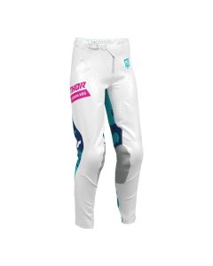Thor Launchmode Bleach Motocross Hose Women blau weiss 1/2