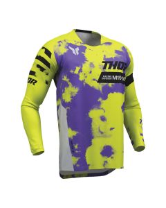 Thor Launchmode Bleach Motocross Jersey Kids gelb lila XXS