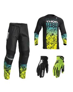Thor Sector Combo Atlas schwarz blau Hose Jersey Handschuhe