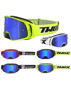 TWO-X Rocket Motocross Brille blau verspiegelt
