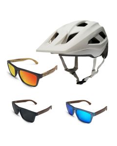 Fox Mainframe Mips Halbschalenhelm weiss mit TWO-X Sonnenbrille