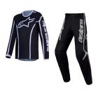 Alpinestars Kids MX Combo Hose Shirt Fluid Apex v2 schwarz weiss