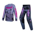 Alpinestars Kids MX Combo Hose Shirt Fluid Lone camo grau