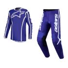 Alpinestars MX Combo Hose Shirt Fluid Apex v2 blau weiss