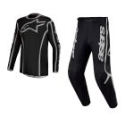 Alpinestars MX Combo Hose Shirt Fluid Apex v2 schwarz silber