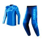 Alpinestars MX Combo Hose Shirt Fluid Kepler blau