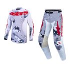 Alpinestars MX Combo Hose Shirt Racer Air Lone camo grau