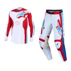 Alpinestars MX Combo Hose Shirt Racer Hunt rot weiss