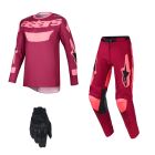 Alpinestars MX Combo Hose Shirt Racer Riway rot