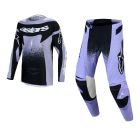 Alpinestars Women MX Combo Hose Shirt Techstar Swan schwarz lila