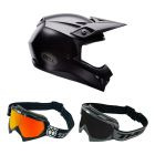 Bell-Kinder-MX-Helm-Combo-MX-10-Solid-schwarz-matt-mit-TWO-X-Race-Brille-BEL-26-CO-020926-MX-7