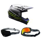 Bell-MX-Helm-Combo-MX-10-Intake-schwarz-silber-mit-TWO-X-Atom-Brille-BEL-26-CO-020926-MX-2