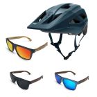 Fox Mainframe Mips Halbschalenhelm blau mit TWO-X Sonnenbrille