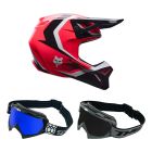 Fox-Kinder-MX-Helm-Combo-V1-Frame-schwarz-pink-mit-TWO-X-Race-Brille-FX-26-CO-010926-MX-20