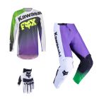 Fox MX Combo Hose Shirt 180 KAWASAKI lila