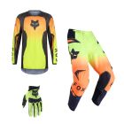 Fox MX Combo Hose Shirt 180 SHIELD neon gelb