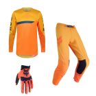Fox MX Combo Hose Shirt Flexair FRACTURE gelb