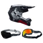 Fox-MX-Helm-Combo-V1-Abyss-schwarz-mit-TWO-X-Atom-Brille-FX-26-CO-010926-MX-1