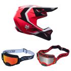 Fox-MX-Helm-Combo-V1-Frame-schwarz-pink-mit-TWO-X-Atom-Brille-FX-26-CO-010926-MX-15