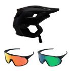 Fox Dropframe MTB Helm mit Brille schwarz