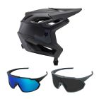 Fox Dropframe Pro RUNN MTB Helm mit Brille schwarz camo