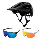 Fox Speedframe Pro MTB Helm schwarz mit Brille