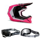 Fox V1 Nitro MX Helm Combo schwarz pink