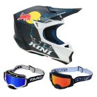Kini Red Bull Crosshelm Combo MX1 mit TWO-X Atom Brille