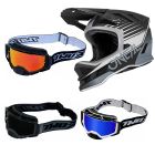 Oneal Blade MTB Helm Delta schwarz grau mit TWO-X Atom Brille