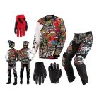 oneal-mayhem-crank-combo-weiss-rot-hose-shirt-handschuhe-128379