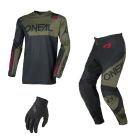 Oneal MX Combo Hose Shirt ELEMENT RACE schwarz grün