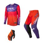 Oneal MX Combo Hose Shirt MAYHEM HEXX orange lila