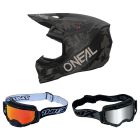 Oneal-MX-Helm-Combo-3SRS-ACID-schwarz-grau-mit-TWO-X-Atom-Brille-ON-27-CO-260826-MX-6