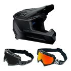 Thor Fleet Kinder Crosshelm Combo schwarz